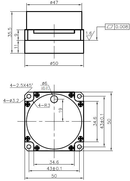 Giroscopio in fibra ottica e sensore di velocità angolare con gamma dinamica ± 900°/s, percorrenza casuale ≤ 0,01°/h^1/2 e deriva di bias ≤ 0,3°/h per i sistemi inerziali