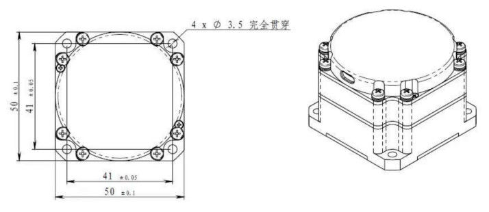 Giroscopio in fibra ottica e sensore di velocità angolare con gamma dinamica ± 900°/s, percorrenza casuale ≤ 0,01°/h^1/2 e deriva di bias ≤ 0,3°/h per i sistemi inerziali