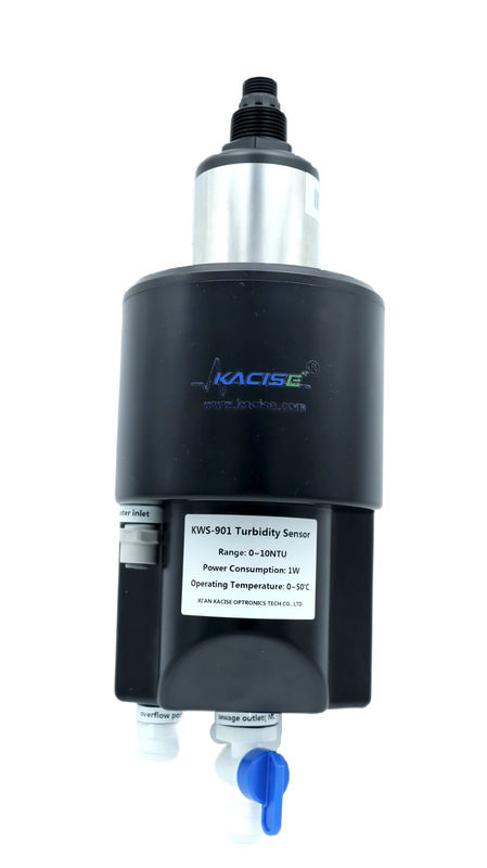 Sensore di turbidità a basso raggio con gamma 0 ~ 10NTU, asciugatrice auto-pulita e uscita Modbus RS485 per il monitoraggio della qualità dell'acqua