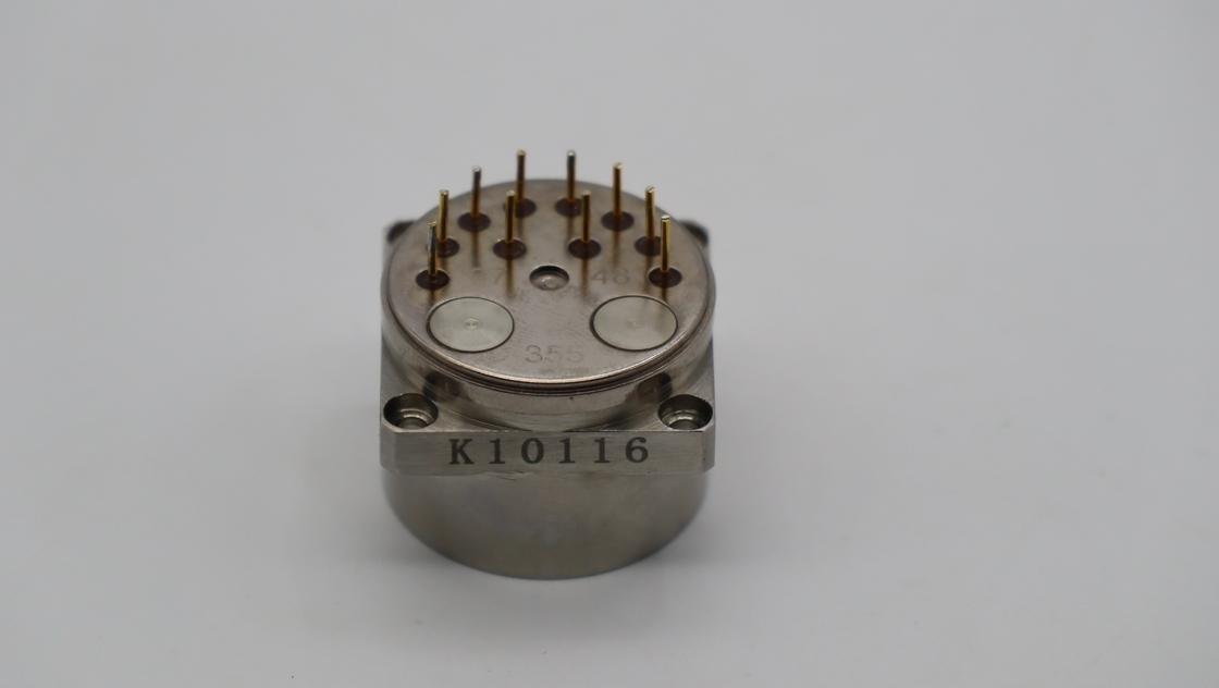 Temperatura di stoccaggio -55°C+120°C Sensore di accelerometro resistente alle vibrazioni con dimensioni Ø25×25mm
