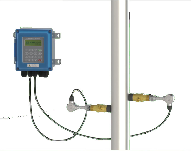 Misuratore di flusso a ultrasuoni digitale liquido per la misurazione del flusso con diametro del tubo DN15~6000mm
