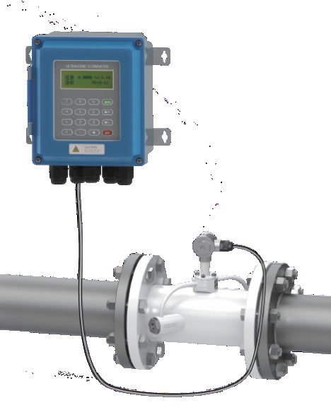 Misuratore di flusso a ultrasuoni digitale liquido per la misurazione del flusso con diametro del tubo DN15~6000mm