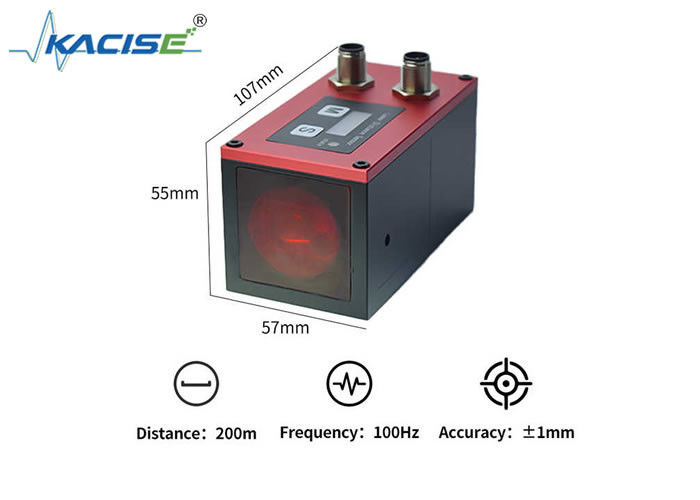 KLS109 Sensore di gamma laser industriale ad alta precisione con precisione di ±1 mm, protezione IP67 e frequenza di misura di 100 Hz