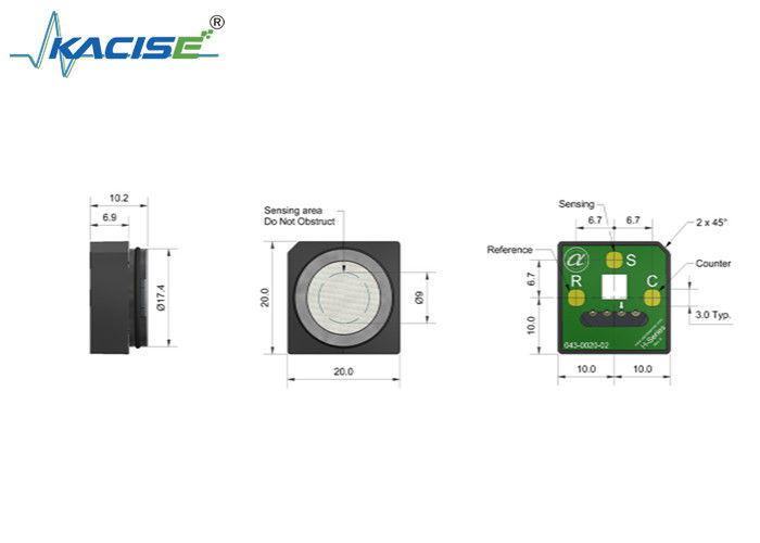 Sensore rilevatore di gas solforato di idrogeno monossido di carbonio CO-H2 con sensibilità di portata 1000 e tempi di risposta rapidi