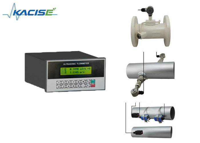 Misuratore di flusso ad ultrasuoni montato su pannello con doppia alimentazione RS485 e diametro del tubo di 15~6000 mm