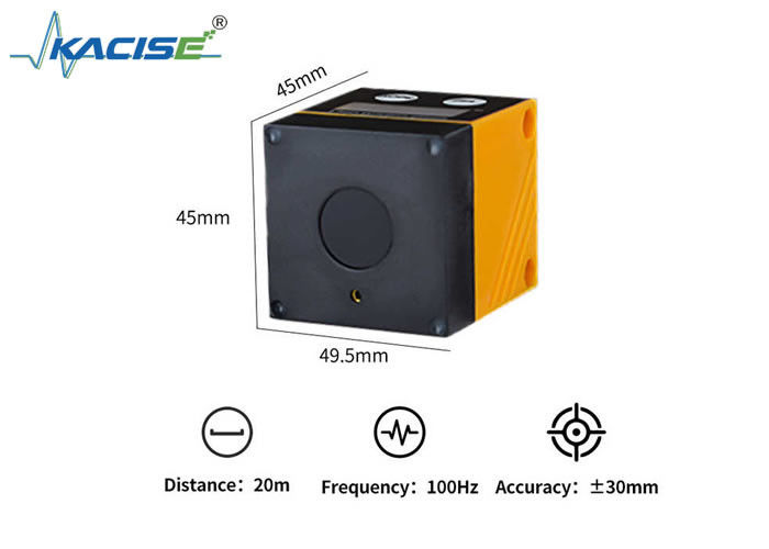 Sensori di gamma laser della serie KLSA Distanza massima di misura 22m Livello di protezione dell'involucro IP65 Per l'industria e la produzione