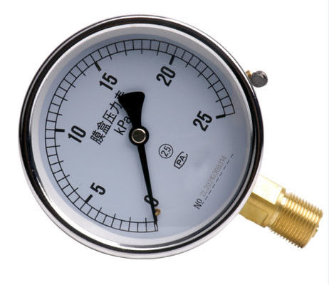 Misuratore di pressione in acciaio inossidabile KMC-YE-100 con grado di protezione IP65 e gamma di misura -1KPa-205KPa