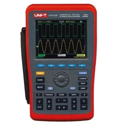 Oscilloscopio digitale portatile UNI-T UTD1202C Pro - 200MHz, doppio canale, display a colori