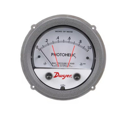 Dwyer A3000-250PA Pressure Switch/Gauge con gamma da 0 a 250 Pa, design funzionale 3-in-1 e fattore di forma compatto