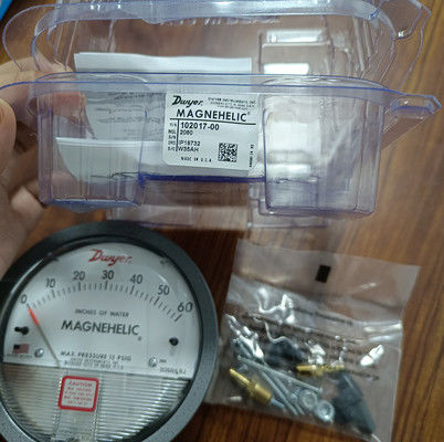 Dwyer serie 2000 manometro differenziale a magnetelice con 0-60 in w.c. gamma ± 2% di precisione e 1/8 di connessione NPT