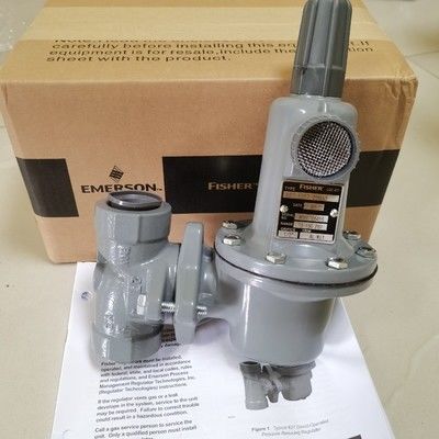 Regolatore di riduzione della pressione del gas della serie 627 con valvola di sollievo interna da 5 a 500 psig e design resistente alle manomissioni