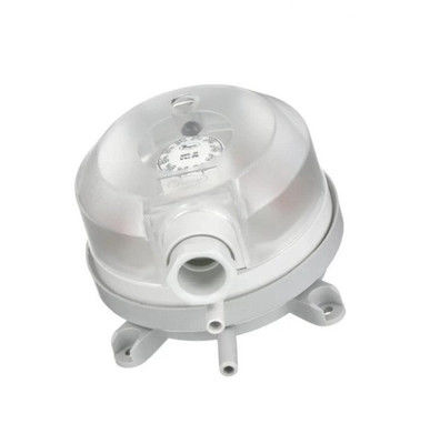 Interruttore di pressione differenziale regolabile della serie ADPS con diaframma in silicone e manopola di regolazione a doppia scala