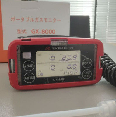 Detettore multi-gas Riken Keiki GX-8000 con schermo LCD digitale a conduttività termica e costruzione impermeabile