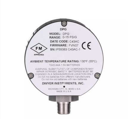 Dwyer Serie DPG Misuratore di Pressione Digitale Grado di Protezione Progettato per Soddisfare NEMA 4/4X IP66 Limite di Pressione 2x Campo di Misura