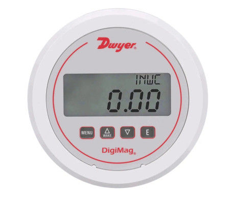 Dwyer DM-1000 DigiMag Digital Differential Pressure Gauge con accuratezza ± 1%, materiale in acciaio inossidabile e connessione 1/8 NPT