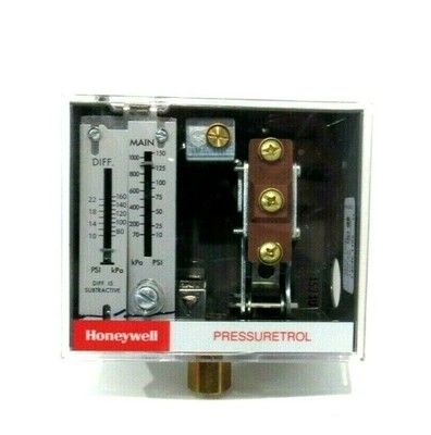 Honeywell Auto Recycle Pressuretrol con 10- 150 psi Pressure Range SPDT Snap-Acting Switch e Diaframma in acciaio inossidabile