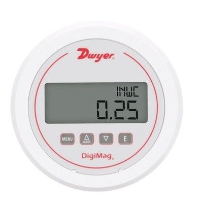 Dwyer DM-1000 Serie DigiMag Digital Differential Pressure Gauge con display LCD, compensazione della temperatura e misurazione multifunzione