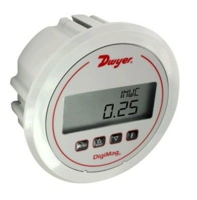 Dwyer DM-1000 Serie DigiMag Digital Differential Pressure Gauge con display LCD, compensazione della temperatura e misurazione multifunzione