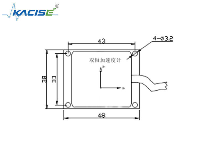 Accelerometro biassiale con portata ±10 g Uscita RS485 e intero intervallo di temperatura per prestazioni di vibrazione