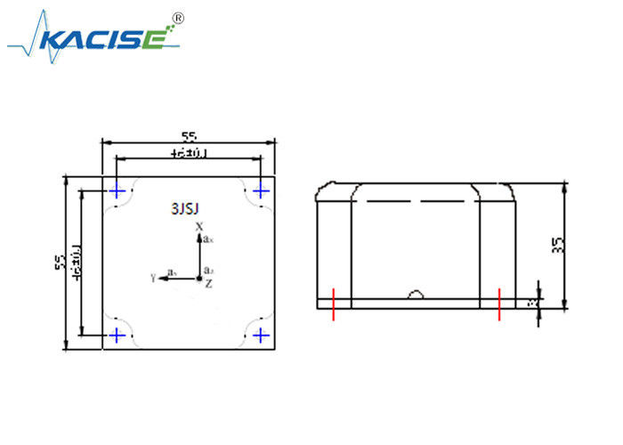 Sensore di accelerazione triassiale con portata di ±10 g, uscita RS422 e ampio intervallo di temperatura per applicazioni automobilistiche