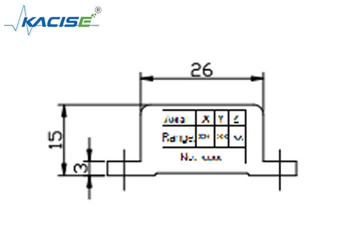 Modulo di sensore di accelerometro triassiale di piccole dimensioni K-3JSJ-300 con uscita di tensione analogica ad alta frequenza 0,5 ~ 4,5 V