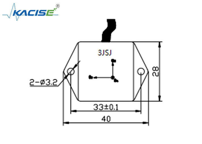 Modulo di sensore di accelerometro triassiale di piccole dimensioni K-3JSJ-300 con uscita di tensione analogica ad alta frequenza 0,5 ~ 4,5 V