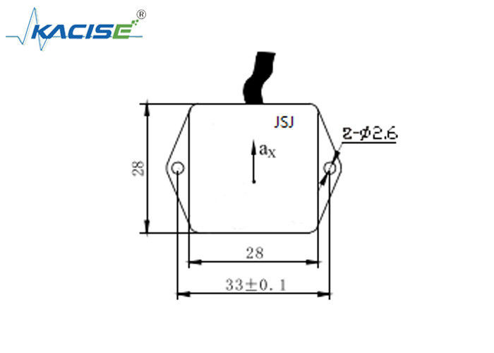 Sensore ad accelerometro uniaxiale con uscita da 0,5 a 4,5 V ± 1 g di gamma e ampio raggio di misura