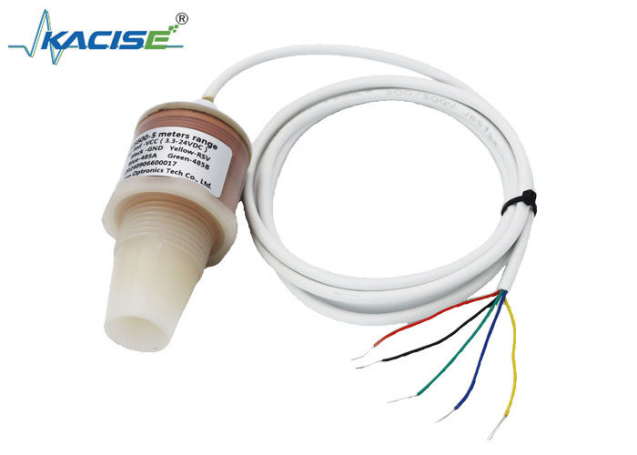 PVDF 5m misuratore di livello dell'acqua ad ultrasuoni intelligente 5V uscita RS485 sensore di livello liquido KUS600