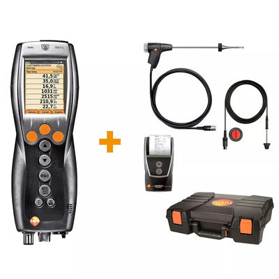 Testo 330-2 LL Pro analizzatore di gas di combustione con sensori di lunga durata, display grafico a colori e testato da TÜV per l'analisi della combustione