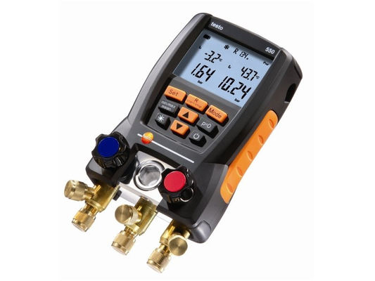 Testo 550 Kit di ripiegamento digitale del refrigerante con connettività Bluetooth 60 profili del refrigerante e design robusto