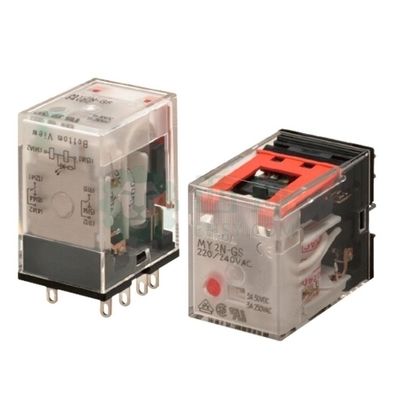 Relè per usi generici Omron MY2-GS con funzionamento a 24 V CC, resistenza bobina da 662 Ω e modulo di contatto DPDT