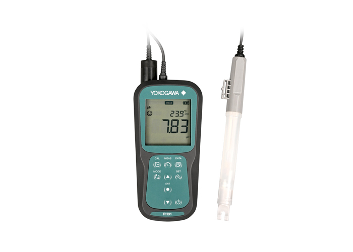 IP67 Calcolatore di pH portatile con compensazione automatica della temperatura e grande display retroilluminato per misure accurate