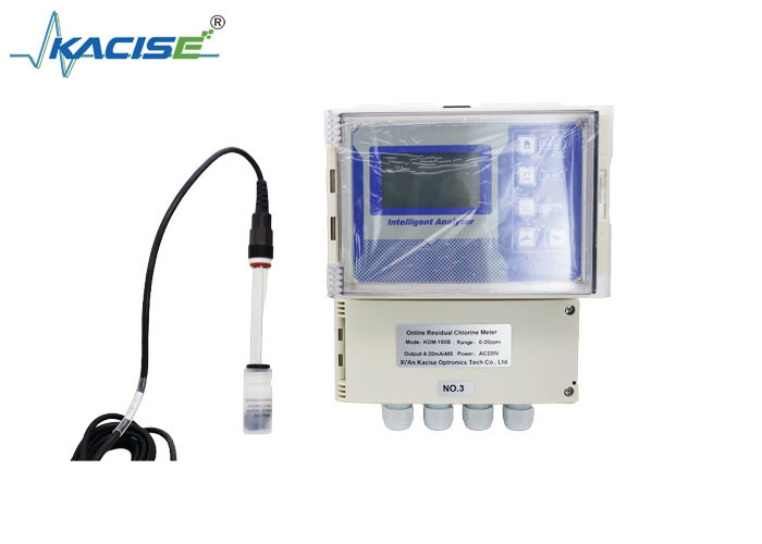 KSM-150B Misuratore di cloro residuo montato a parete con sensore non a membrana e uscita da 4 a 20 mA