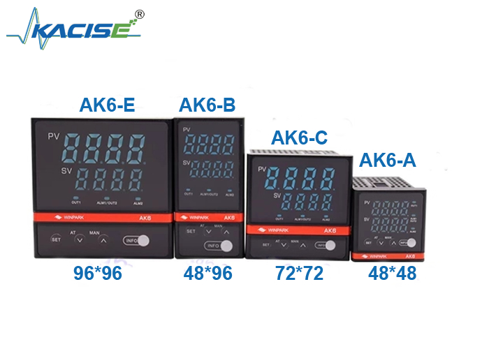 Controller di temperatura della serie YAK6 con memoria non volatile, accuratezza ± 0,5% FS e dimensioni del pannello 48×48