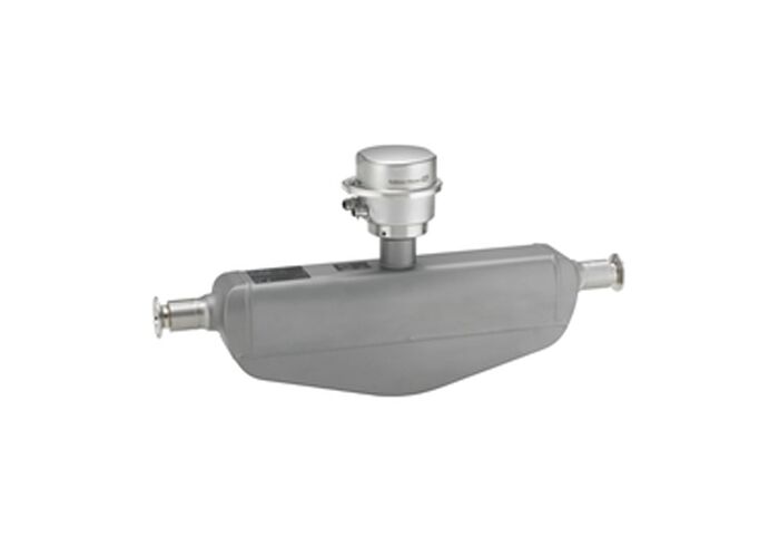 Misuratore di portata Coriolis Promass S 100 con design igienico, trasmettitore ultracompatto e tubo autodrenante per l'industria alimentare e delle bevande