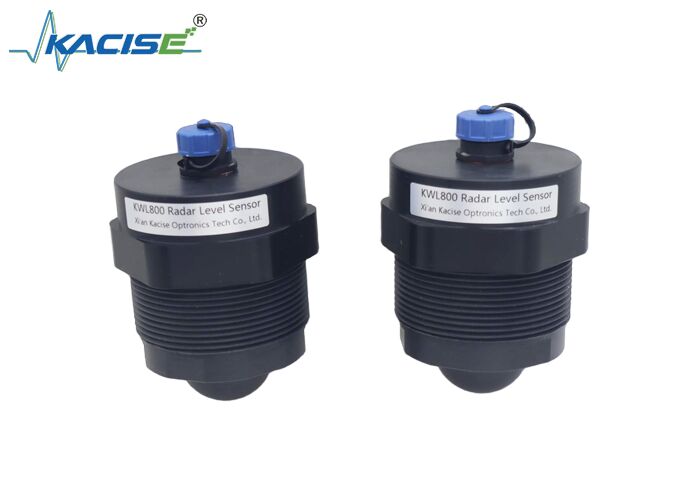 Sensore di livello dell'acqua radar KWL800 con frequenza da 80 GHz, campo di misura da 20 m e alloggiamento in PTFE