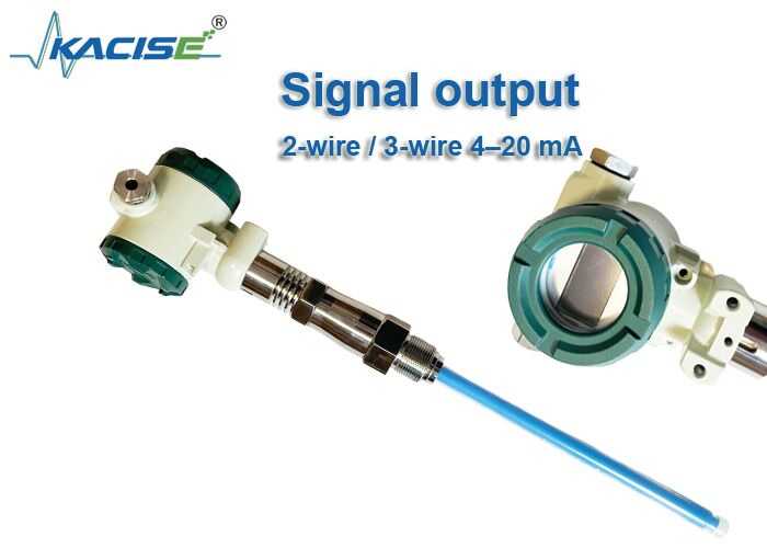 Sensore di livello capacitivo industriale potenziato KSLV653-B con sonda in FEP, protezione IP65 e uscita 4-20 mA