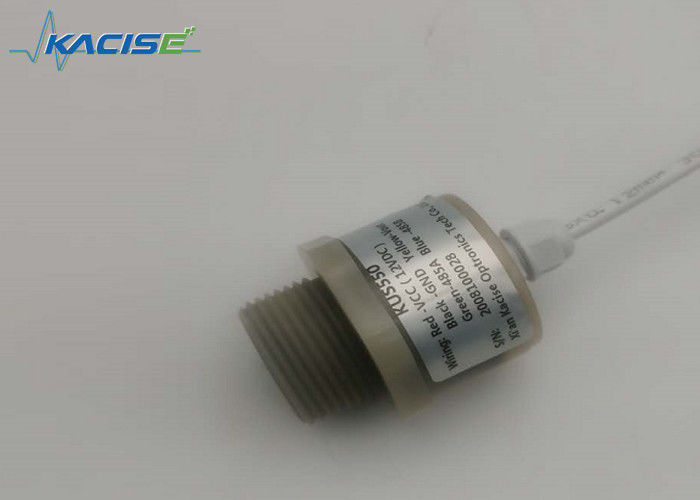 Sensore di trasduttore ad ultrasuoni PVDF da 100 kHz a 24 V con protezione IP68 per misure di livello di alta precisione