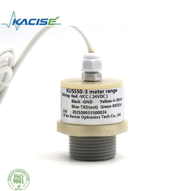 Robusto alloggiamento in PVC Sensore di distanza ad ultrasuoni intelligente per automazione industriale con grado ip ip68
