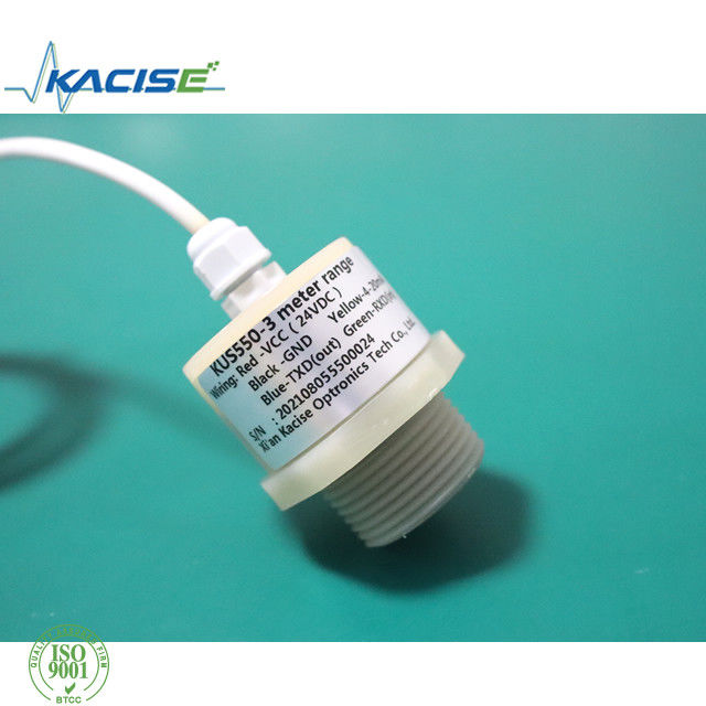 Sensore di livello ad ultrasuoni PTFE resistente alla corrosione impermeabile IP68 con uscita RS485 KUS550